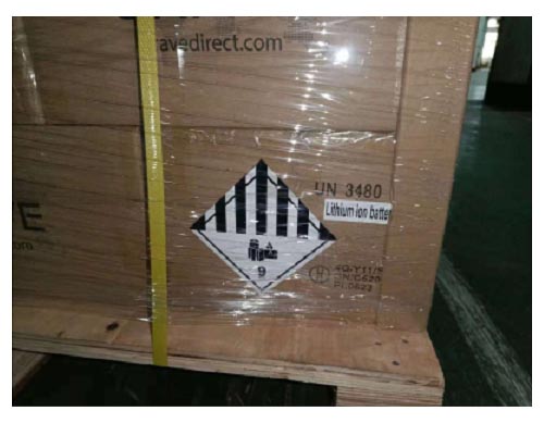 锂电池海运出口外包装的危险品标签和电池标签